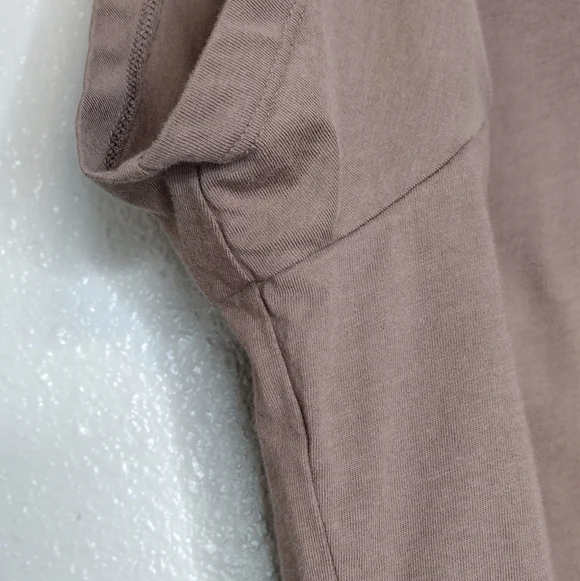 Everlane Men's Brown Organic Cotton Casual V-Neck Short Sleeve Shirt Size XXL - Picture 7 of 12